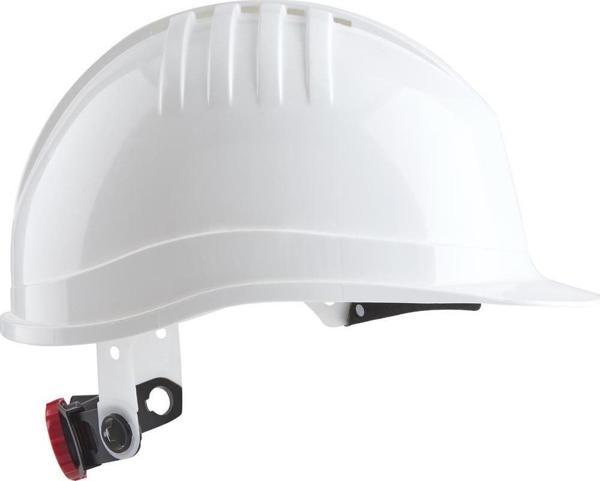Bbu Safety Sc 3000r - 3001 Hdpe Beyaz Renk Vida Çark Ayarlı Plastik İçlikli İş Güvenliği Bareti  - Image 1