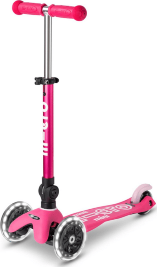 Mini Micro Deluxe Foldable Led Pink Scooter - Image 1