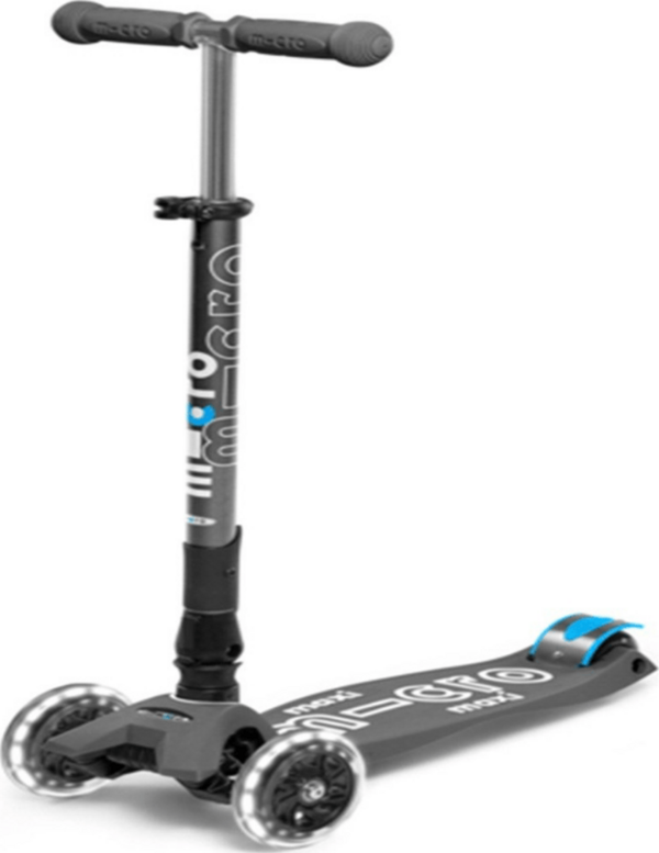 Maxi Micro Deluxe Foldable Volcano Grey (LED) Scooter - Image 1