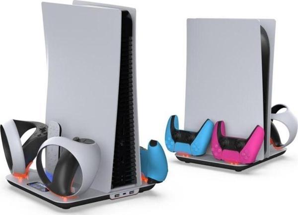 PS5 FAT KASA / VR2 UYUMLU SOĞUTUCULU ŞARJ STANDI DOBE TP5-3513 - Image 1