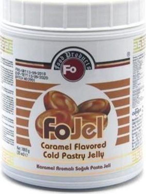 Karamel Aromalı Bitkisel Dekoratif Soğuk Pasta Jeli 1 Kg. - Image 1