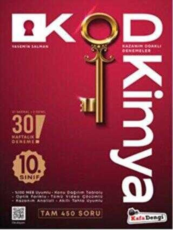 Kafa Dengi Yayınları 10. Sınıf Kimya Kod Haftalık Sarmal Deneme - Kafa Dengi - Image 1