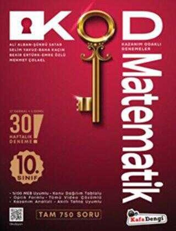 Kafa Dengi Yayınları 10. Sınıf Matematik Kod Haftalık Sarmal Deneme - Kafa Dengi - Image 1
