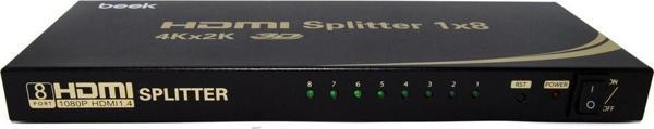 HDMI Splitter 8 Ports HDMI 1.4, 1080P@60Hz, 4K@30Hz - Image 1