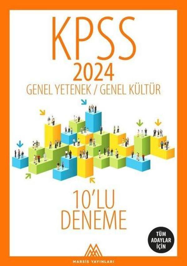 KPSS 2024 Genel Yetenek - Genel Kültür 10'lu Deneme - Tüm Adaylar İçin - Marsis Yayınları - Image 1