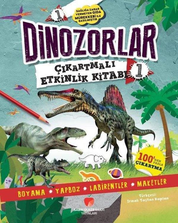 Dinozorlar Çıkartmalı Etkinlik Kitabı - 1 - Sabri Ülker Vakfı - Image 1