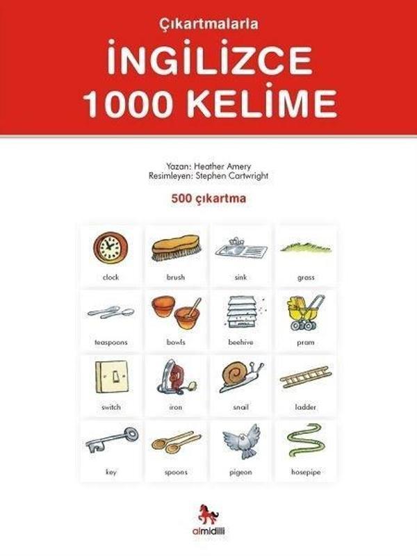 Çıkartmalarla İngilizce 1000 Kelime - Almidilli - Image 1