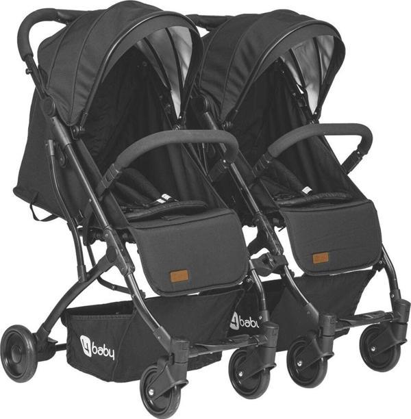 4 Baby İkiz Kabin Keten Bebek Arabası - Image 1