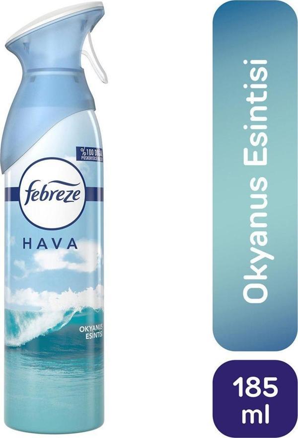 Febreze Hava Ferahlatıcı Sprey Oda Kokusu Okyanus Esintisi 185 Ml - Image 1