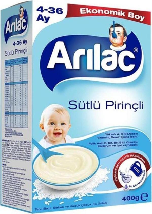 Arı Lac Instant Ek Gıda Sütlü Pirinçli 400 Gr - Image 1