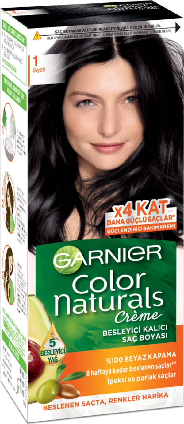 Garnier Color Naturals 1 Siyah - Image 1