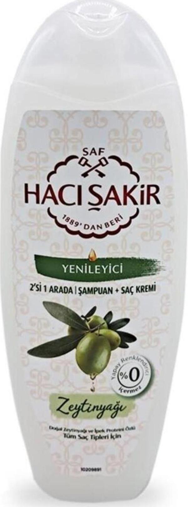 Hacı Şakir Zeytinyağlı 2Si 1 Arada Şampuan Yenileyici 500 Ml - Image 1