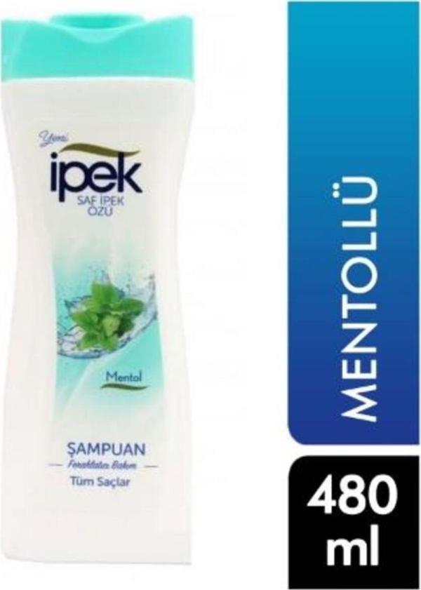 İpek Ipek Şampuan 480 Ml Tüm Saçlar Için Mentol - Image 1