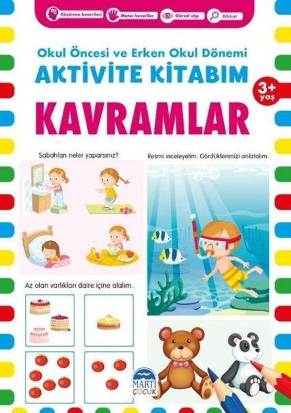 Aktivite Kitabım - Kavramlar 3+ Yaş - Okul Öncesi ve Erken Okul Dönemi - Martı Yayınları Yayınevi - Image 1