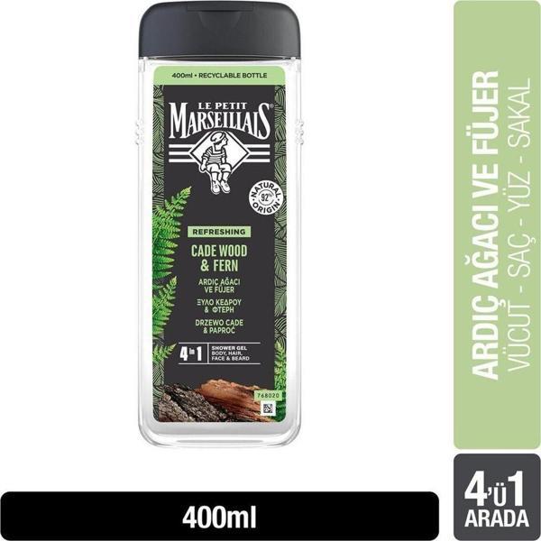Le Petit Marseillais Men Ardıç Ağacı Ve Füjer Duş Jeli 400 Ml - Image 1