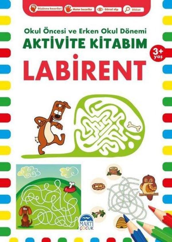 Aktivite Kitabım - Labirent 3+ Yaş - Okul Öncesi ve Erken Okul Dönemi - Martı Yayınları Yayınevi - Image 1