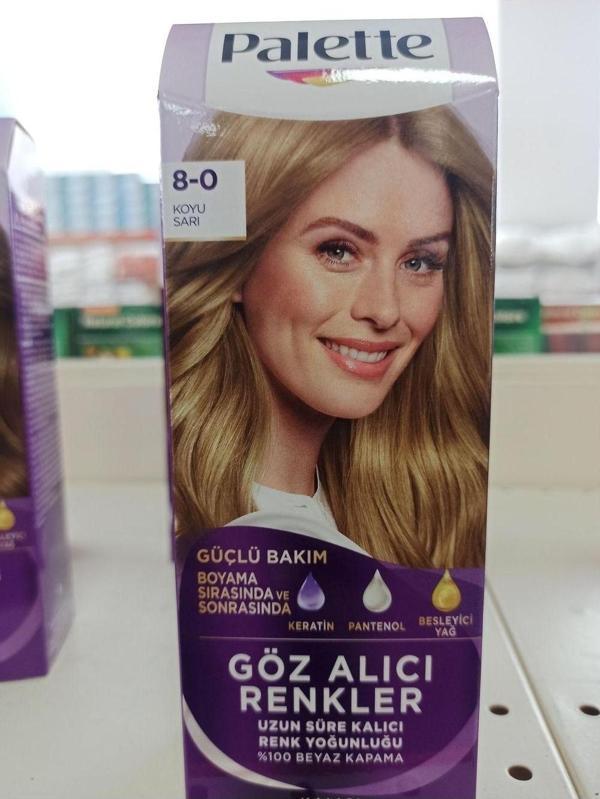 Palette Göz Alıcı Renkler 8-0 Koyu Sarı - Image 1