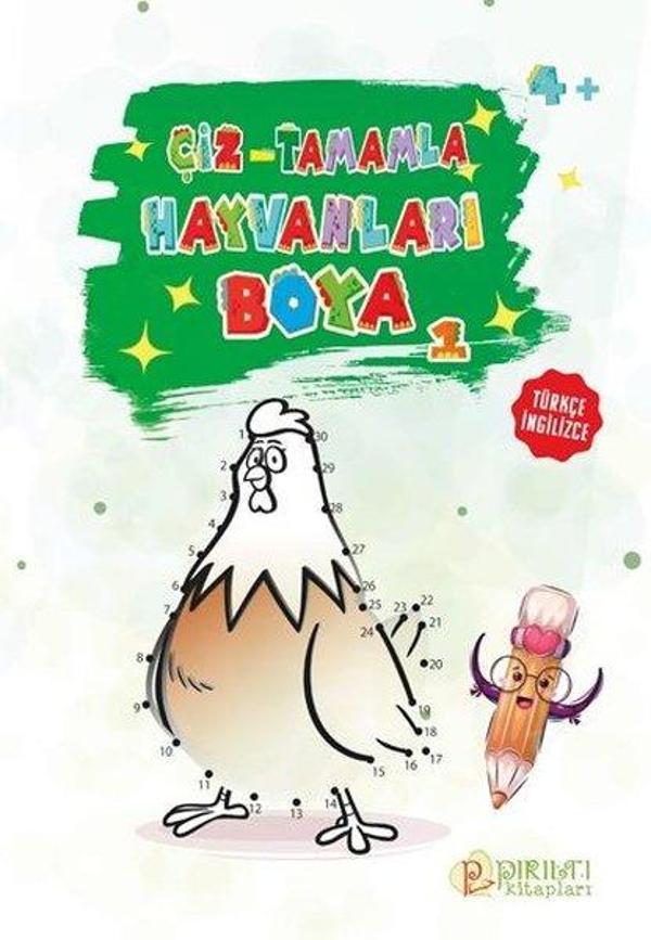 Çiz - Tamamla - Hayvanları Boya - Pırıltı Kitapları - Image 1