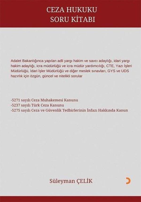 Ceza Hukuku Soru Kitabı - Cinius Yayınevi - Image 1