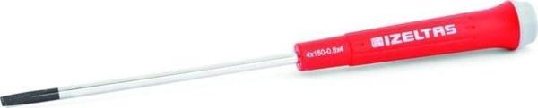 İzeltaş 4500 Elektronikçi Tip Düz Uçlu Klemens Tornavida 4x80mm - Image 1