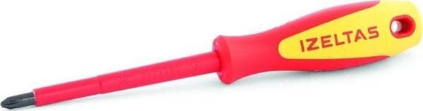 İzeltaş 4145 Yıldız Tornavida 1000V İzoleli Elektrikçi Ph0 3x60mm - Image 1