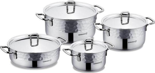 KORKMAZ A1963-1 ERNA 8 PRC TENCERE SETI INOX - Image 1