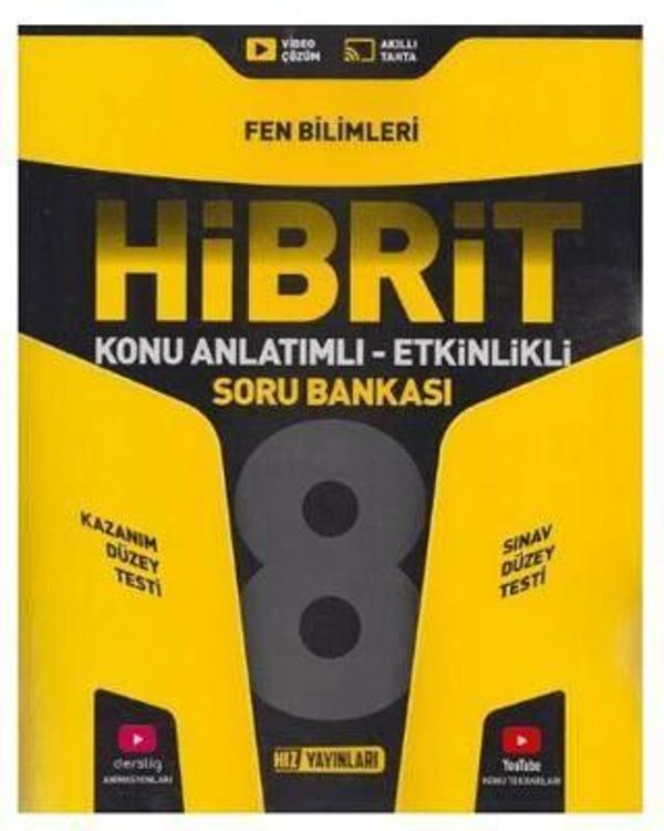 Hız Yayınları 8. Sınıf Fen Bilimleri Hibrit Soru Bankası - Hız Yayınları - Image 1