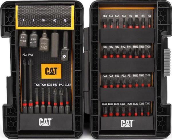 CAT DA01902 45 Parça Manganez Fosfat Alaşımlı Vidalama Uç Seti - Image 1