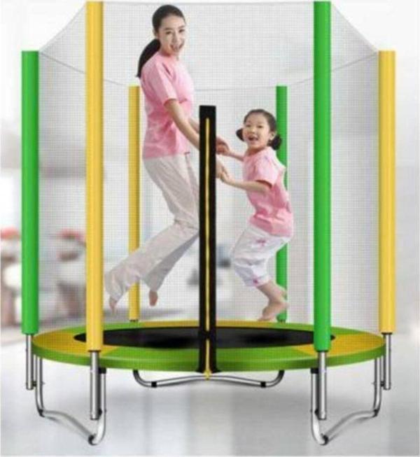 Oscorp Fileli Trambolin 140 Cm Katlanabilir Çocuk Trambolini - Image 1