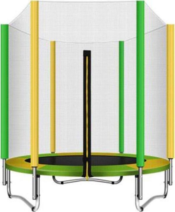 pekial 140 Cm (5'') Güvenlik Fileli Çocuk Trambolini Büyük Boy Katlanır - Image 1
