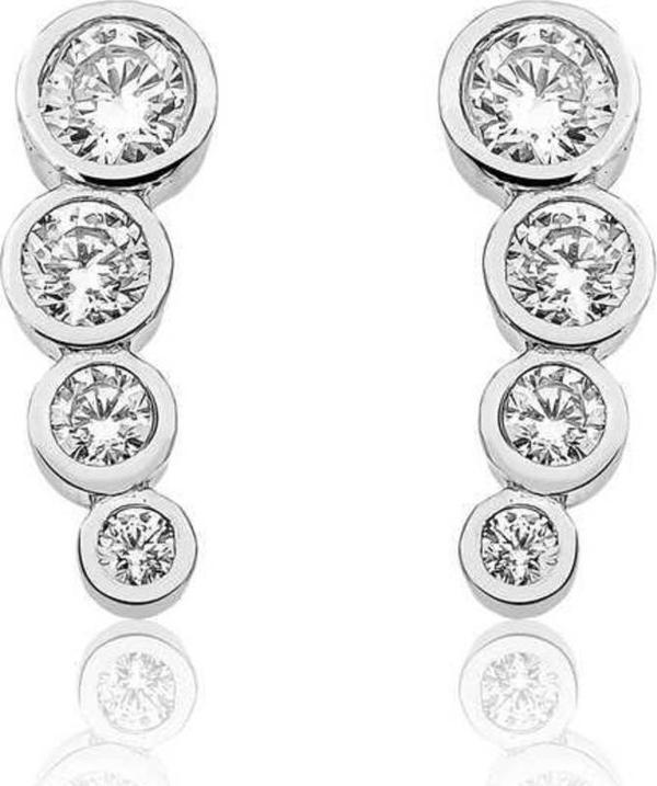 Gümüş 4 Taş Küpe - Image 1