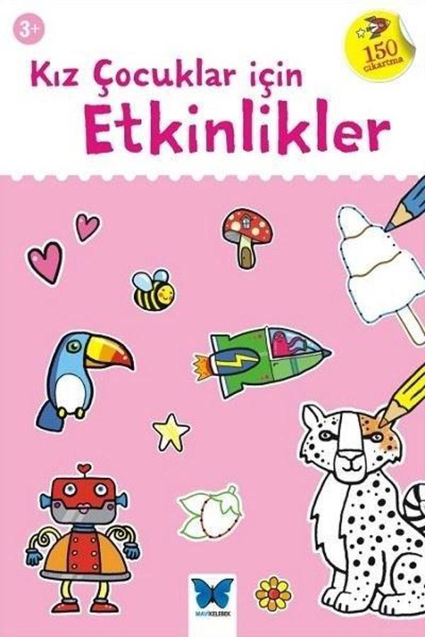 Kız Çocuklar İçin Etkinlikler 3+ - Mavi Kelebek - Image 1