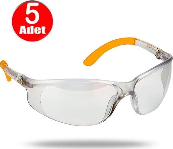 Aletçantam Koruyucu Şeffaf Gözlük Darbeye Dayanıklı Bisiklet İş Güvenliği Laboratuvar Gözlüğü -5Adet - Image 1
