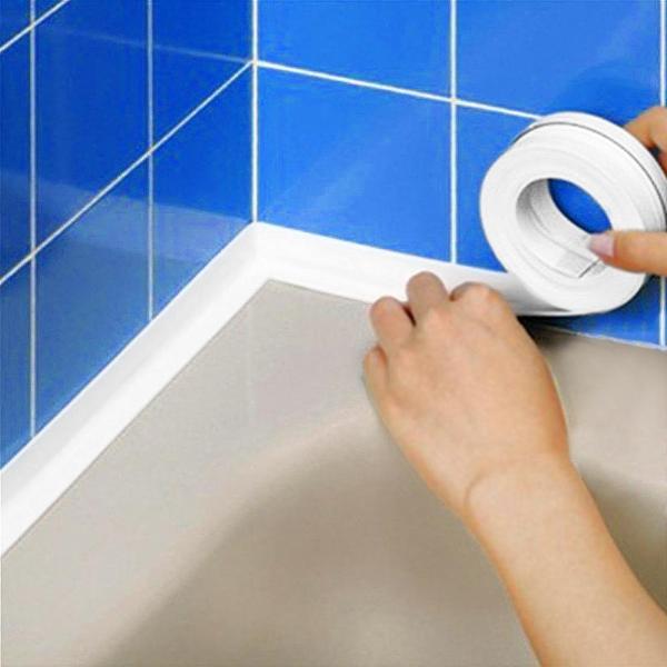 Banyo Duşakabin Küvet Mutfak Lavabo Tezgah Sızdırmaz Su Geçirmez Kenar Bandı 38mmx3.2metre - Image 1