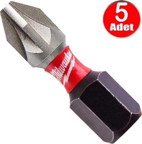 Milwaukee Bits Yıldız Uç Vidalama Matkap Ucu Pz2 x 25mm -5 Adet - Image 1