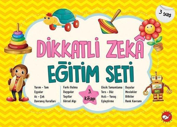 Dikkatli Zeka Eğitim Seti - 3.Kitap 3 Yaş - Beyaz Balina Yayınları - Image 1