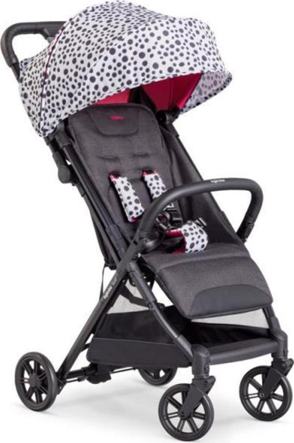 Inglesina Quid 2+ Tek El Tek Hamle ile Katlanıp Açılan Kabin Boy Bebek Arabası Özel Koleksiyon - Polka White - Image 1