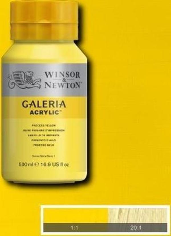 Winsor & Newton Galeria Akrilik Boya 500 ml. 537 Process Yellow - Image 1