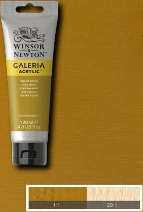 Winsor & Newton Galeria Akrilik Boya 120 ml. 744 Yellow Ochre - Image 1