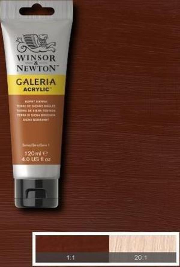 Winsor & Newton Galeria Akrilik Boya 120 ml. 074 Burnt Sienna - Image 1