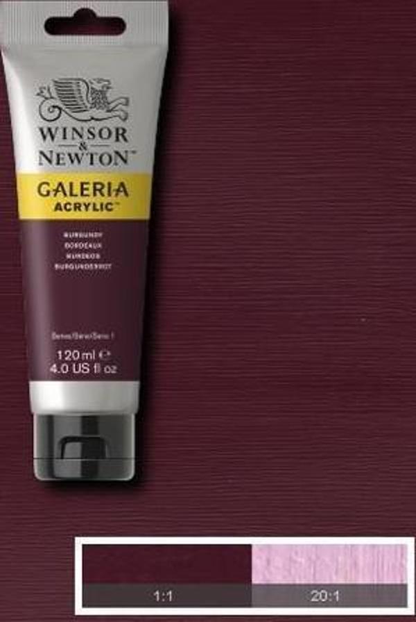 Winsor & Newton Galeria Akrilik Boya 120 ml. 075 Burgundy - Image 1