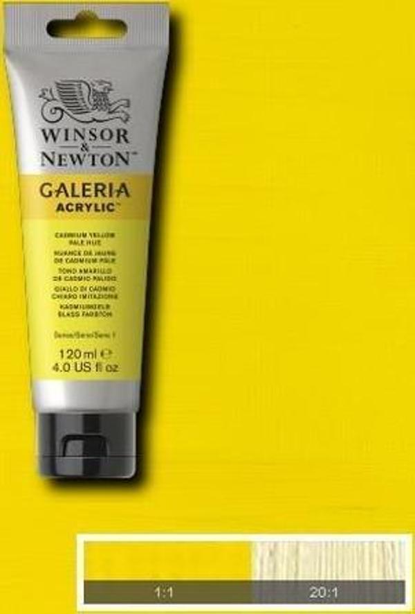 Winsor & Newton Galeria Akrilik Boya 120 ml. 114 Cadmium Yellow Pale Hue - Image 1
