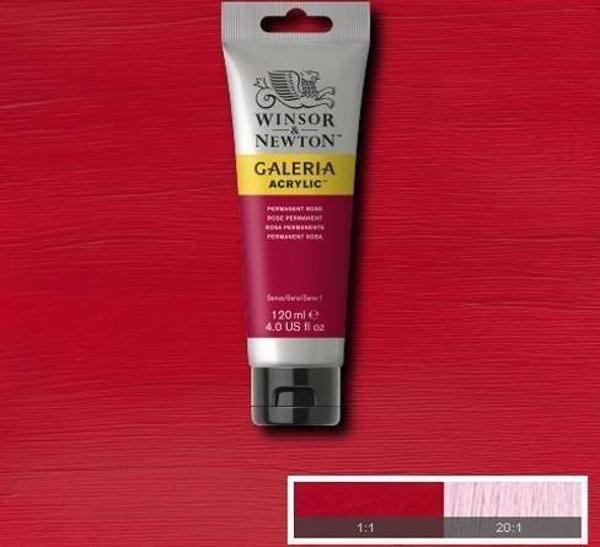 Winsor & Newton Galeria Akrilik Boya 120 ml. 502 Permanent Rose - Image 1
