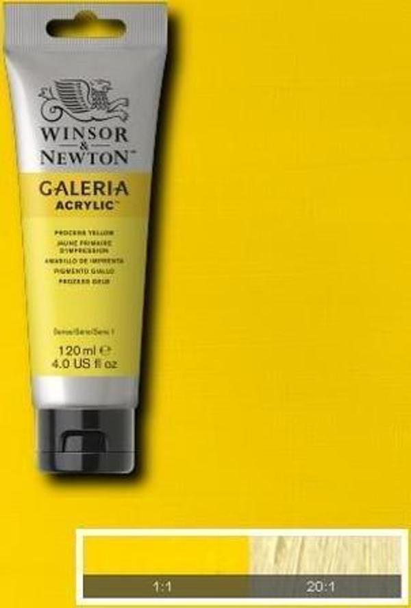 Winsor & Newton Galeria Akrilik Boya 120 ml. 537 Process Yellow - Image 1