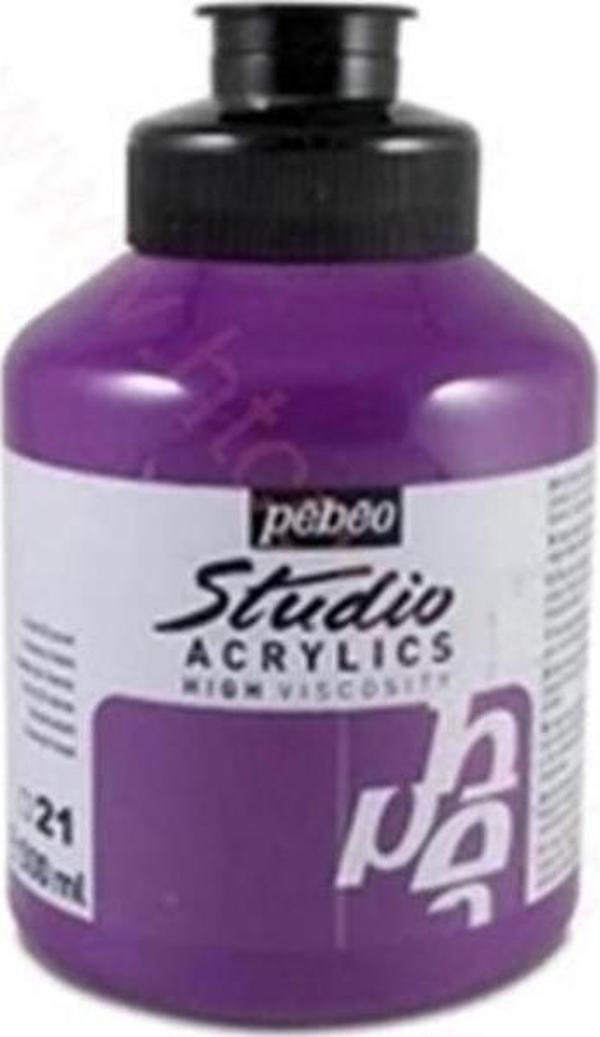 Pebeo Studio Akrilik Boya 500 ml 21 Oriental Violet - Image 1