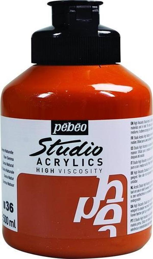 Pebeo Studio Akrilik Boya 500 ml 36 Raw Sienna - Image 1