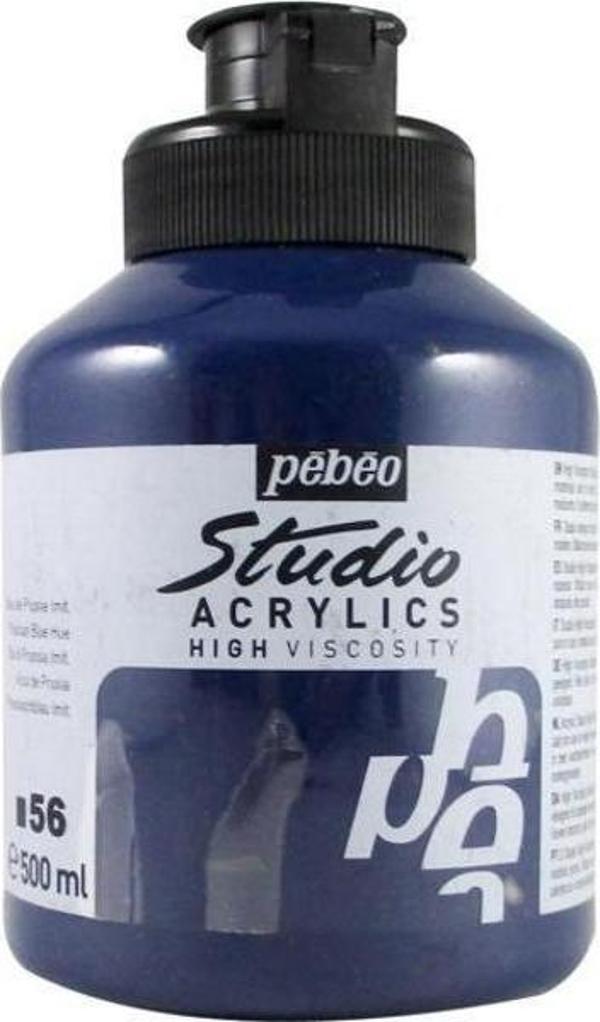 Pebeo Studio Akrilik Boya 500 ml 56 Prussian Blue Hue - Image 1