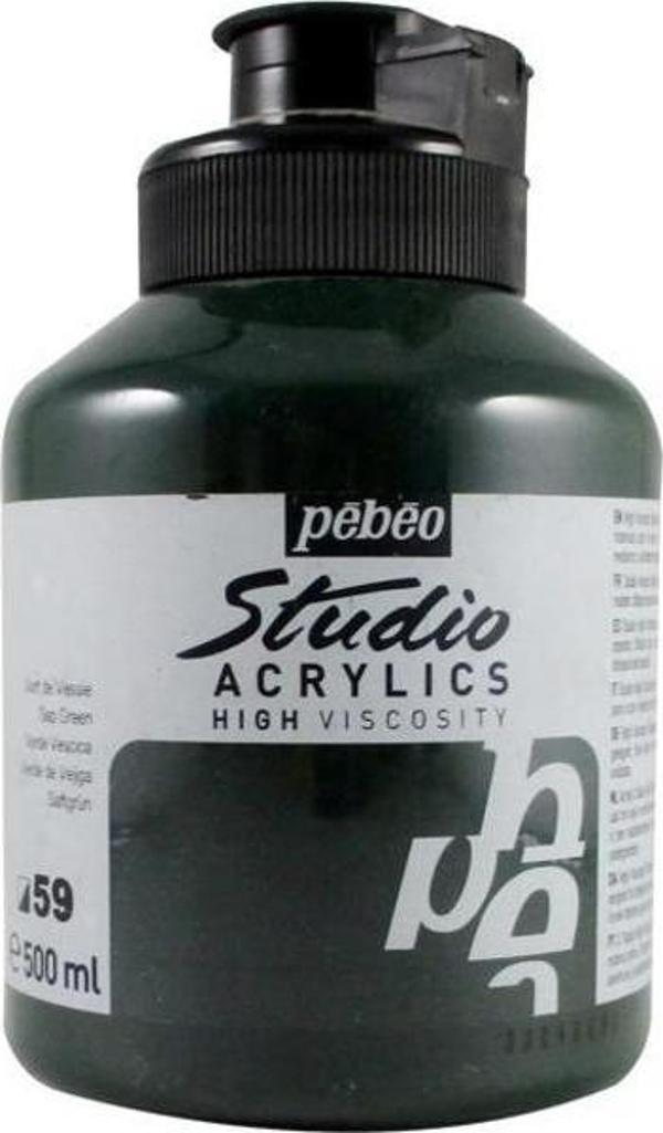 Pebeo Studio Akrilik Boya 500 ml 59 Sap Green - Image 1