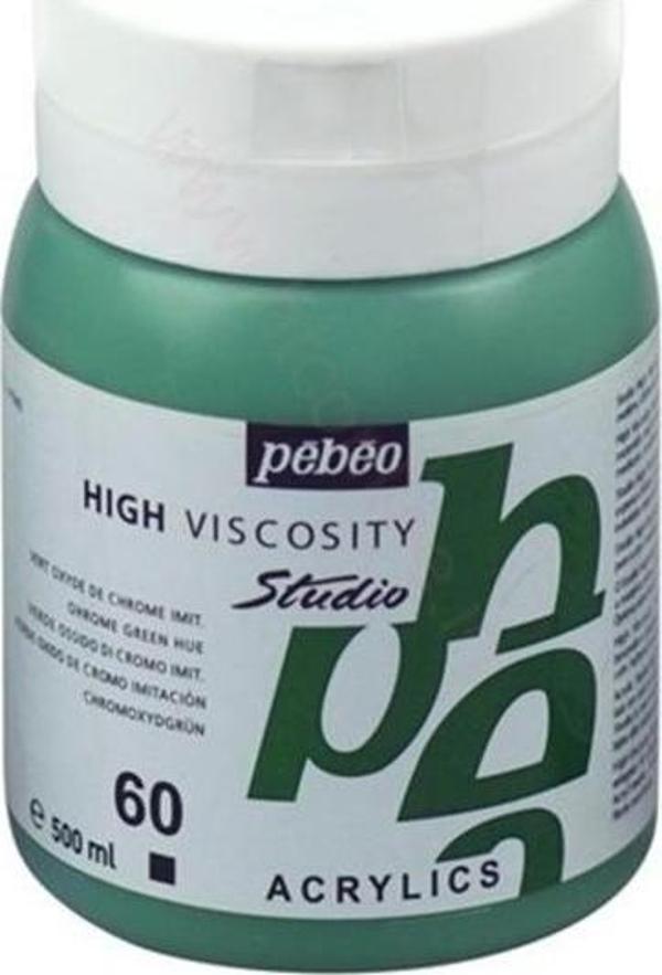 Pebeo Studio Akrilik Boya 500 ml 60 Chrome Green Hue - Image 1
