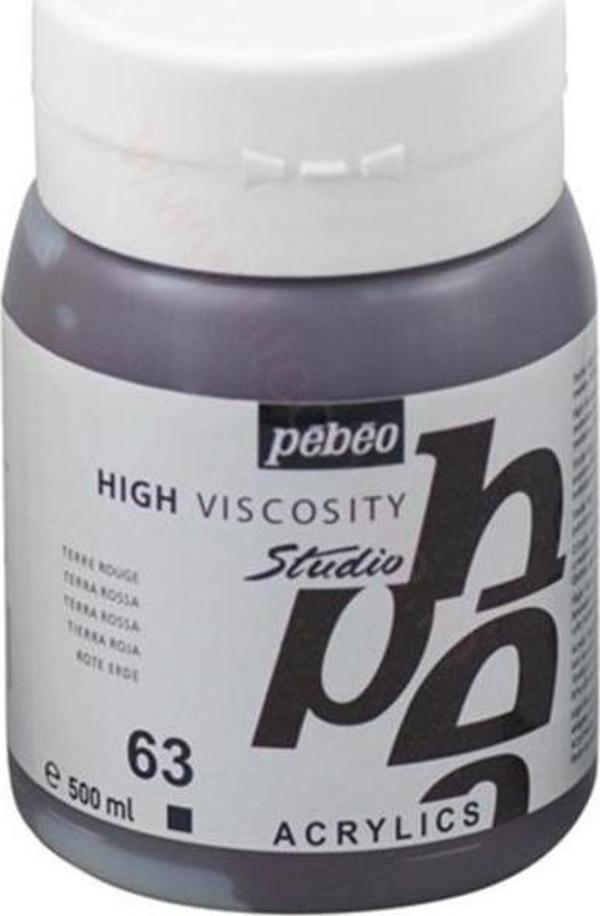 Pebeo Studio Akrilik Boya 500 ml 63 Terra Rossa - Image 1